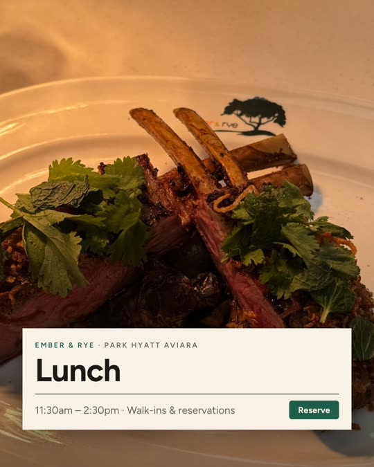 Lunch — Ember & Rye, Editorial look