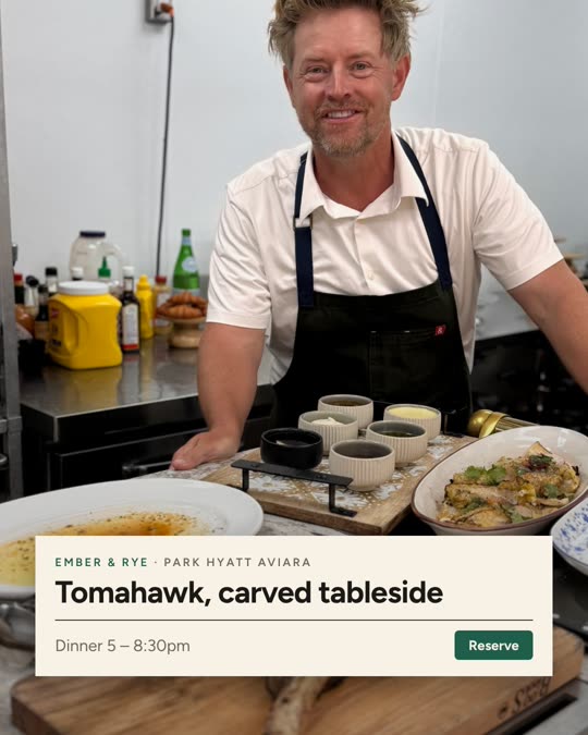 Tomahawk, carved tableside — Ember & Rye, Editorial look