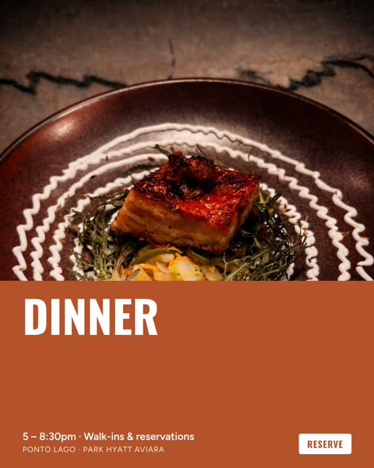 Dinner — Ponto Lago, Bold Type look