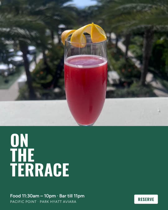On the terrace — Pacific Point, Bold Type look